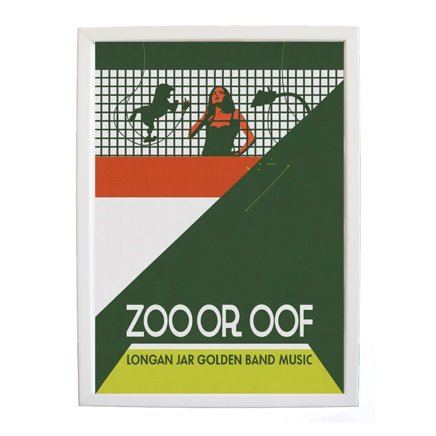 Longan Jar Golden Band Music – Inspirational Music Quote Art – wall art print – Zoo or Oof – pulsing EDM, electronic, dance – Music Stag