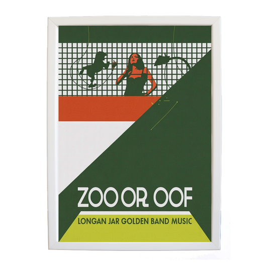 Longan Jar Golden Band Music – Inspirational Music Quote Art – wall art print – Zoo or Oof – pulsing EDM, electronic, dance – Music Stag