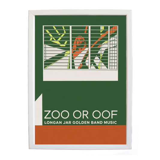 Longan Jar Golden Band Music – Music Inspired Artwork – wall art print – Zoo or Oof – pulsing EDM, electronic, dance – Music Stag