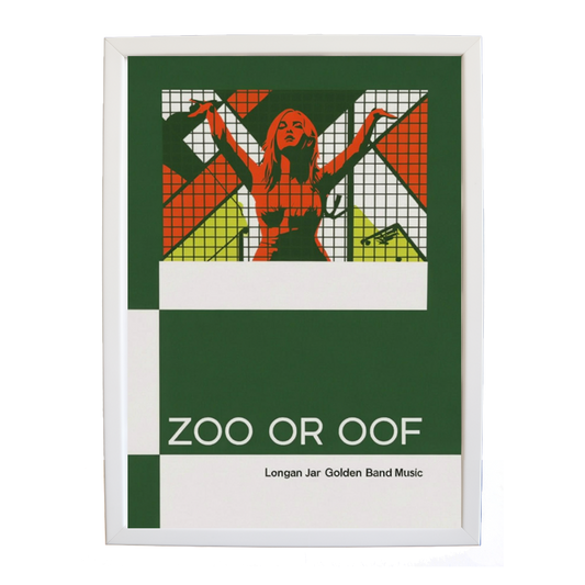 Longan Jar Golden Band Music – Music Decor Print – wall art print – Zoo or Oof – pulsing EDM, electronic, dance – Music Stag