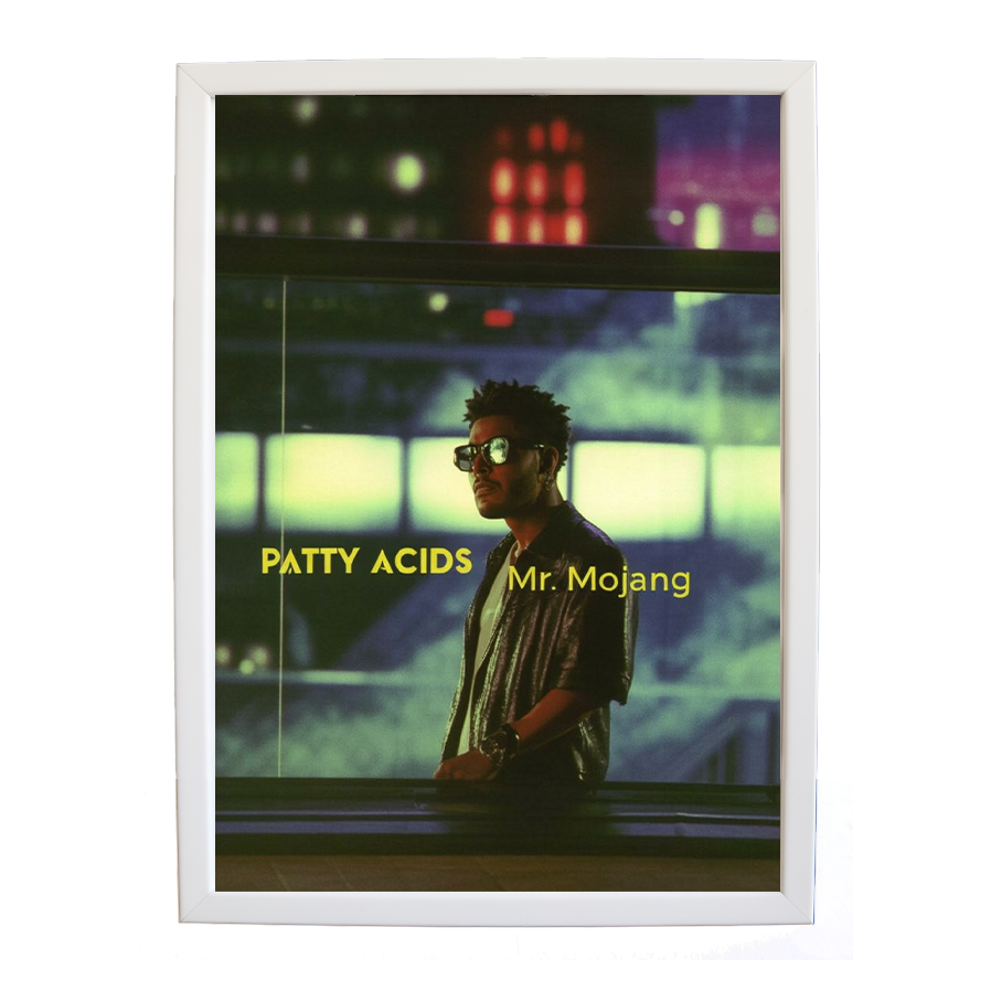 Mr Mojang – Music Illustration Print – wall art print – Patty Acids – Dark Pop / R&B. electronic, ambient pop, cinematic
inspired by The Weeknd – Music Stag