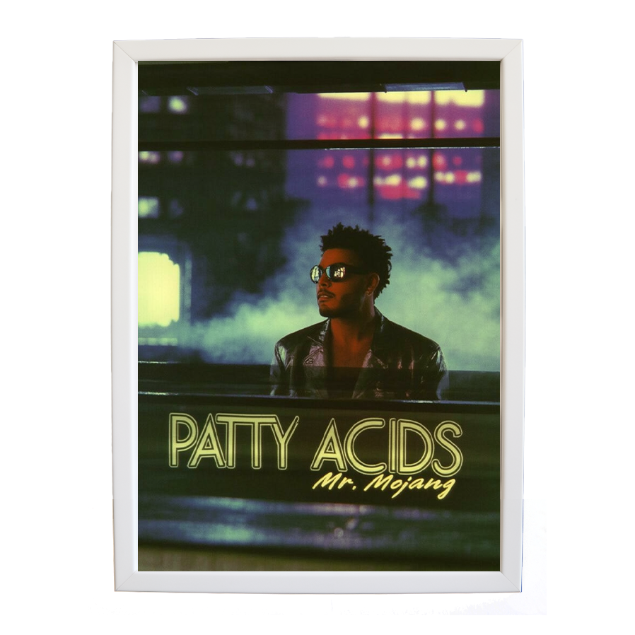 Mr Mojang – Music Decor Print – wall art print – Patty Acids – Dark Pop / R&B. electronic, ambient pop, cinematic
inspired by The Weeknd – Music Stag