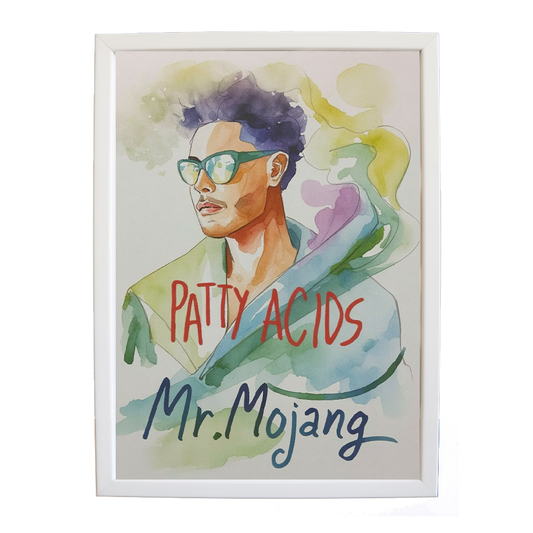 Mr Mojang – Vintage Music Poster – wall art print – Patty Acids – Dark Pop / R&B. electronic, ambient pop, cinematic
inspired by The Weeknd – Music Stag