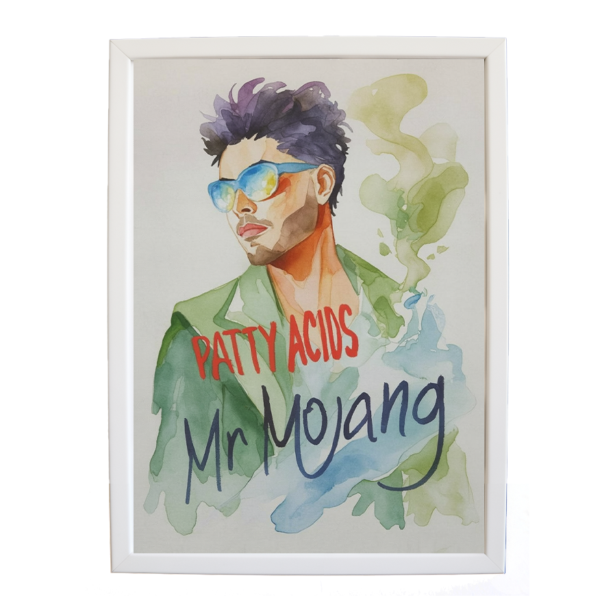 Mr Mojang – Musician Wall Art – wall art print – Patty Acids – Dark Pop / R&B. electronic, ambient pop, cinematic
inspired by The Weeknd – Music Stag