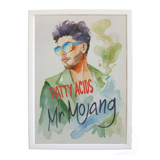 Mr Mojang – Musician Wall Art – wall art print – Patty Acids – Dark Pop / R&B. electronic, ambient pop, cinematic
inspired by The Weeknd – Music Stag