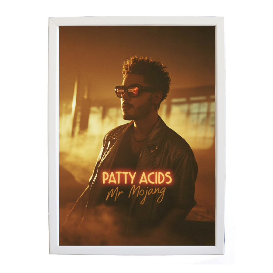 Mr Mojang – Music Photography Poster – wall art print – Patty Acids – Dark Pop / R&B. electronic, ambient pop, cinematic
inspired by The Weeknd – Music Stag