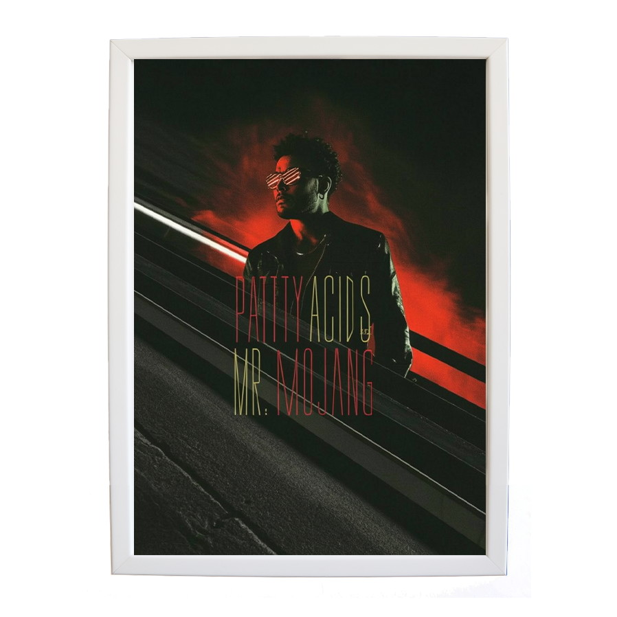 Mr Mojang – Creative Music Art Poster – wall art print – Patty Acids – Dark Pop / R&B. electronic, ambient pop, cinematic
inspired by The Weeknd – Music Stag