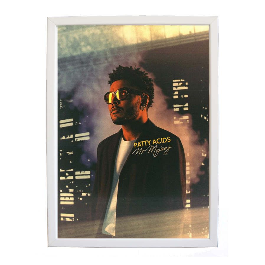 Mr Mojang – Music Canvas Print – wall art print – Patty Acids – Dark Pop / R&B. electronic, ambient pop, cinematic
inspired by The Weeknd – Music Stag