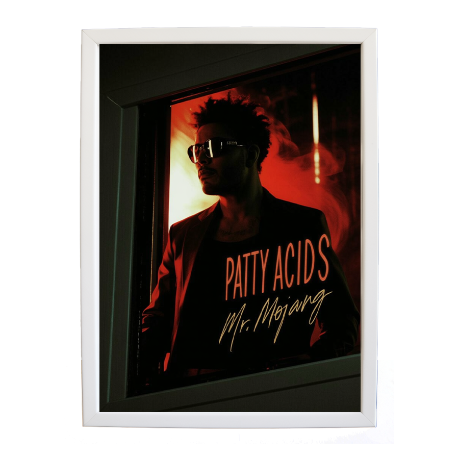Mr Mojang – Emotive Music Art – wall art print – Patty Acids – Dark Pop / R&B. electronic, ambient pop, cinematic
inspired by The Weeknd – Music Stag