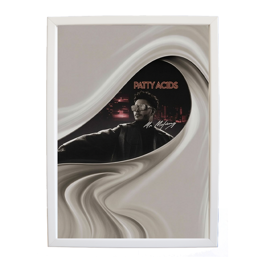 Mr Mojang – Music Inspired Artwork – wall art print – Patty Acids – Dark Pop / R&B. electronic, ambient pop, cinematic
inspired by The Weeknd – Music Stag