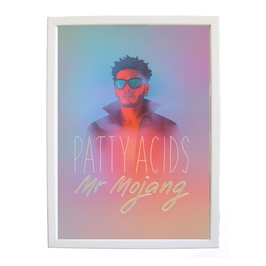 Mr Mojang – Vintage Music Poster – wall art print – Patty Acids – Dark Pop / R&B. electronic, ambient pop, cinematic
inspired by The Weeknd – Music Stag