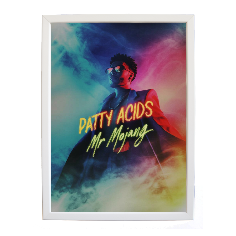 Mr Mojang – Music Illustration Print – wall art print – Patty Acids – Dark Pop / R&B. electronic, ambient pop, cinematic
inspired by The Weeknd – Music Stag