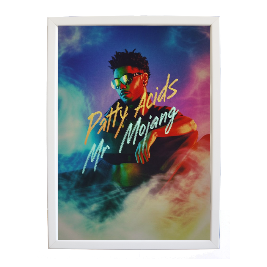 Mr Mojang – Music Artwork for Home – wall art print – Patty Acids – Dark Pop / R&B. electronic, ambient pop, cinematic
inspired by The Weeknd – Music Stag
