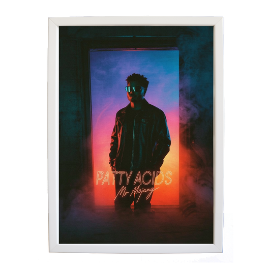 Mr Mojang – Sound Inspired Wall Print – wall art print – Patty Acids – Dark Pop / R&B. electronic, ambient pop, cinematic
inspired by The Weeknd – Music Stag