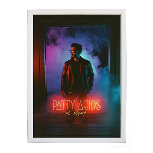 Mr Mojang – Vintage Music Poster – wall art print – Patty Acids – Dark Pop / R&B. electronic, ambient pop, cinematic
inspired by The Weeknd – Music Stag