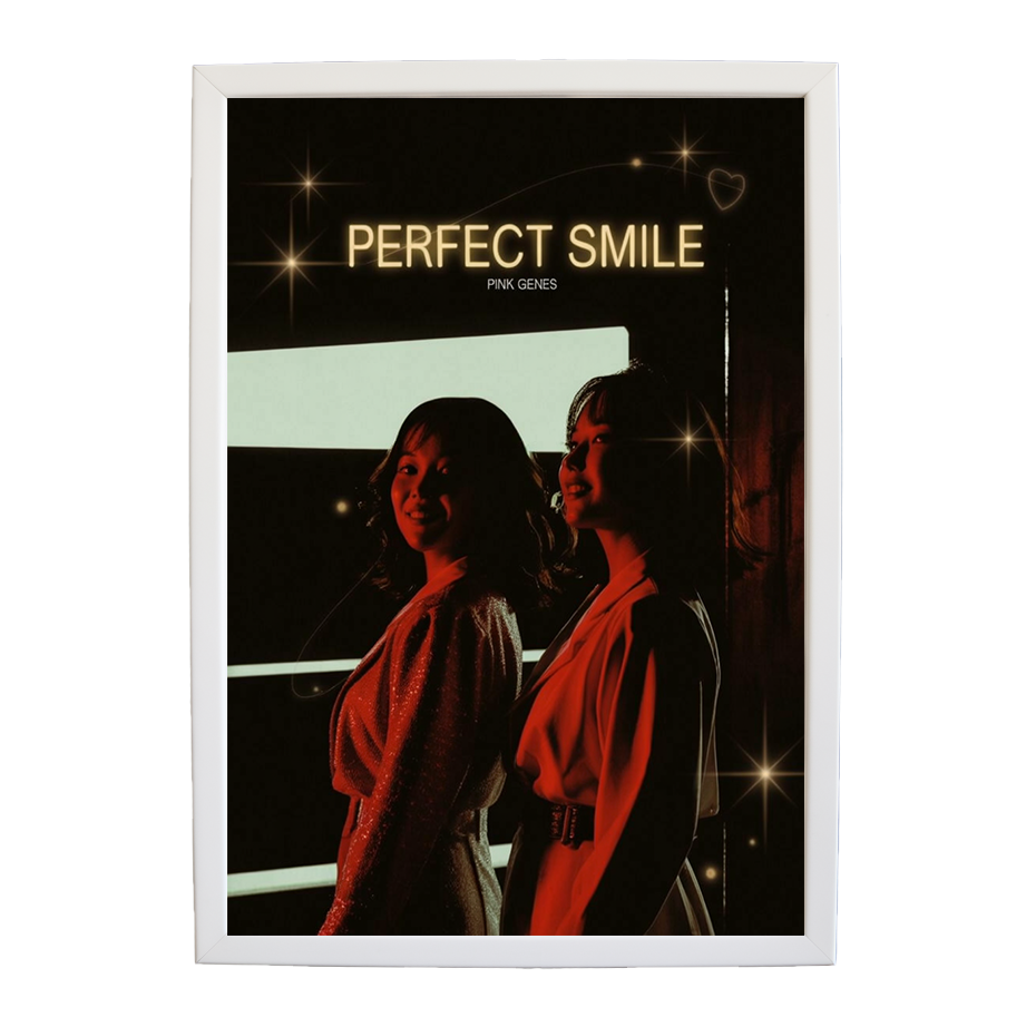 Pink Genes – Song Inspired Art Print – wall art print – Perfect Smile – k-pop, dance-pop and electronic female duo – Music Stag