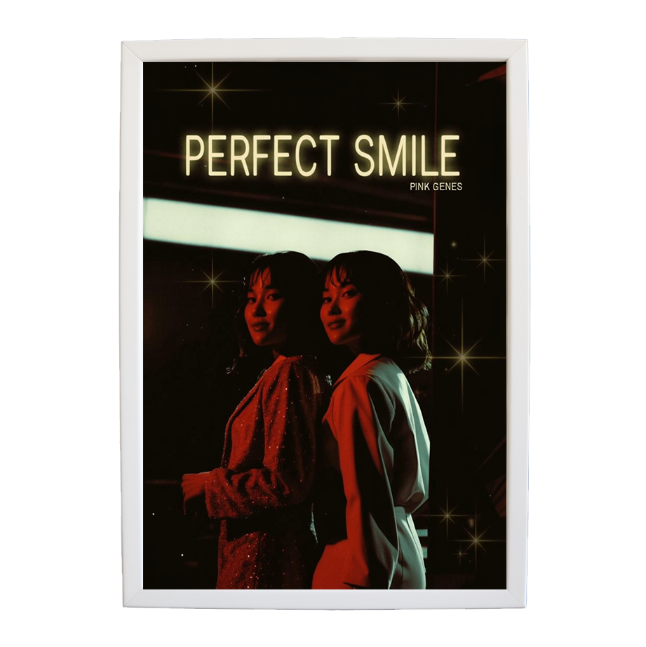 Pink Genes – Music Decor Print – wall art print – Perfect Smile – k-pop, dance-pop and electronic female duo – Music Stag