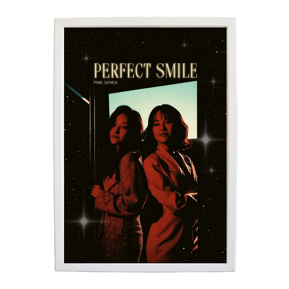 Pink Genes – Music Inspired Artwork – wall art print – Perfect Smile – k-pop, dance-pop and electronic female duo – Music Stag