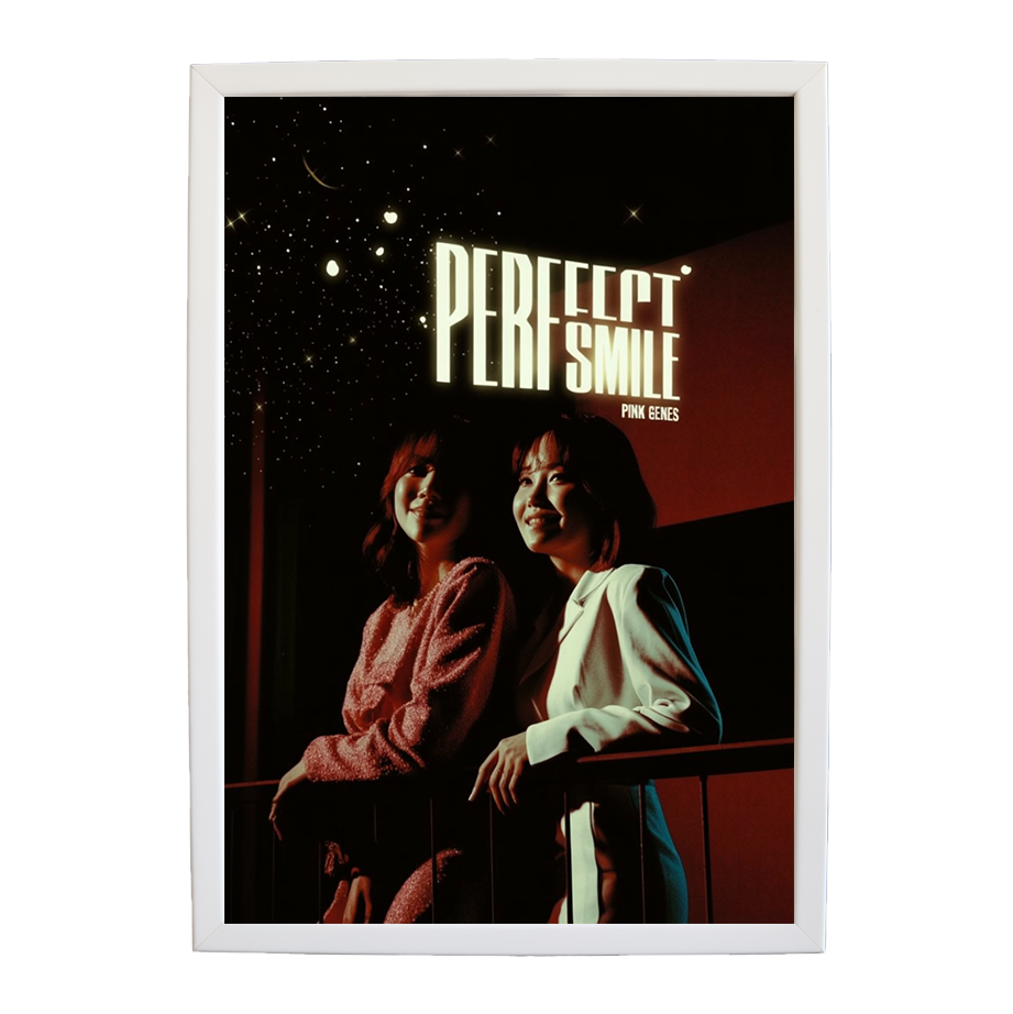 Pink Genes – Artistic Music Wall Decor – wall art print – Perfect Smile – k-pop, dance-pop and electronic female duo – Music Stag