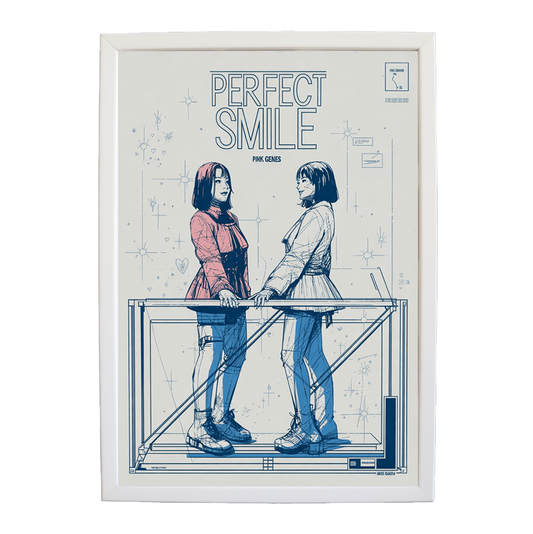Pink Genes – Music Wall Print – wall art print – Perfect Smile – k-pop, dance-pop and electronic female duo – Music Stag