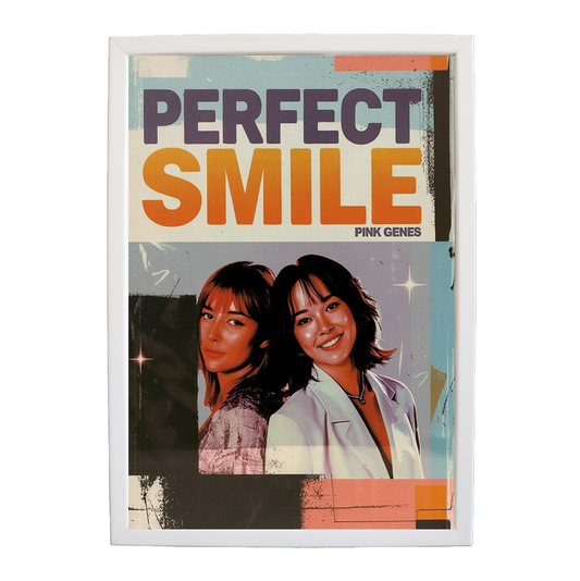 Pink Genes – Soundwave Wall Print – wall art print – Perfect Smile – k-pop, dance-pop and electronic female duo – Music Stag