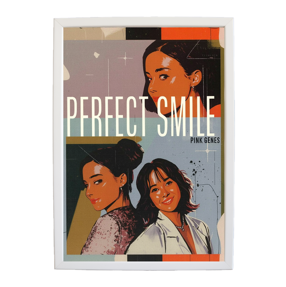 Pink Genes – Musician Wall Art – wall art print – Perfect Smile – k-pop, dance-pop and electronic female duo – Music Stag