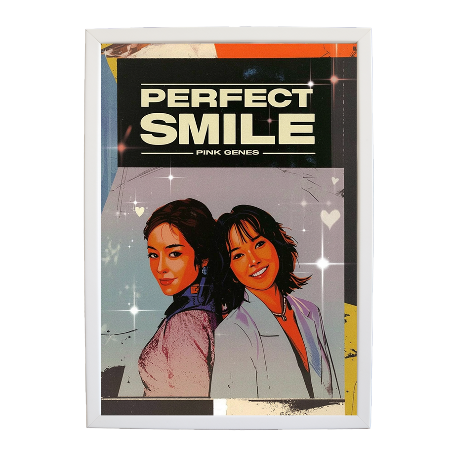 Pink Genes – Art Music Print – wall art print – Perfect Smile – k-pop, dance-pop and electronic female duo – Music Stag