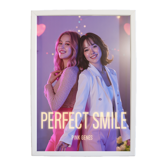 Pink Genes – Art Music Print – wall art print – Perfect Smile – k-pop, dance-pop and electronic female duo – Music Stag