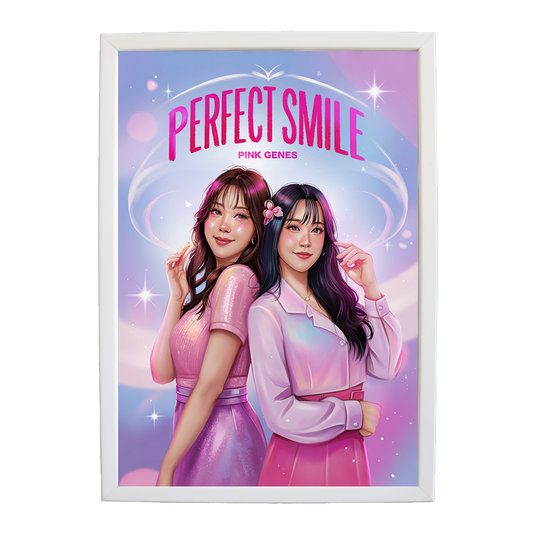 Pink Genes – Song Inspired Art Print – wall art print – Perfect Smile – k-pop, dance-pop and electronic female duo – Music Stag