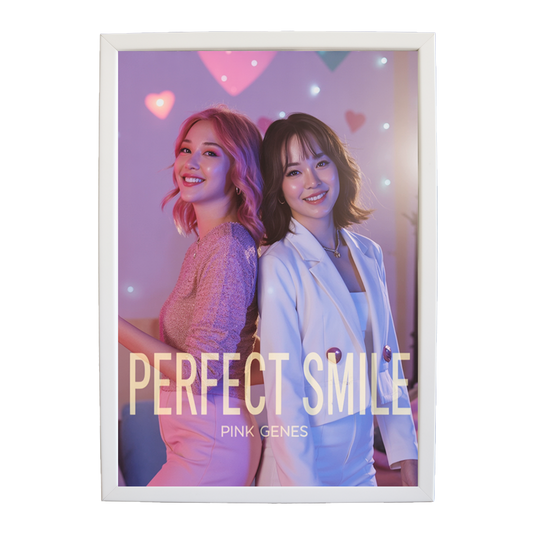 Pink Genes – Studio Wall Art Print – wall art print – Perfect Smile – k-pop, dance-pop and electronic female duo – Music Stag