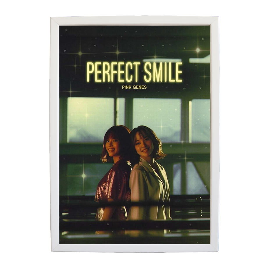 Pink Genes – Music Wall Art Print – wall art print – Perfect Smile – k-pop, dance-pop and electronic female duo – Music Stag