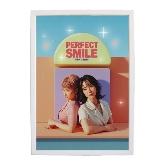 Pink Genes – Musician Wall Art – wall art print – Perfect Smile – k-pop, dance-pop and electronic female duo – Music Stag
