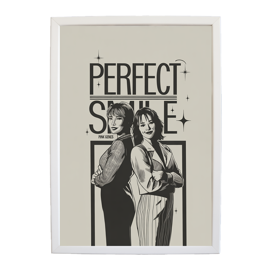 Pink Genes – Music Canvas Print – wall art print – Perfect Smile – k-pop, dance-pop and electronic female duo – Music Stag