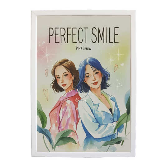 Pink Genes – Song Wall Art Print – wall art print – Perfect Smile – k-pop, dance-pop and electronic female duo – Music Stag