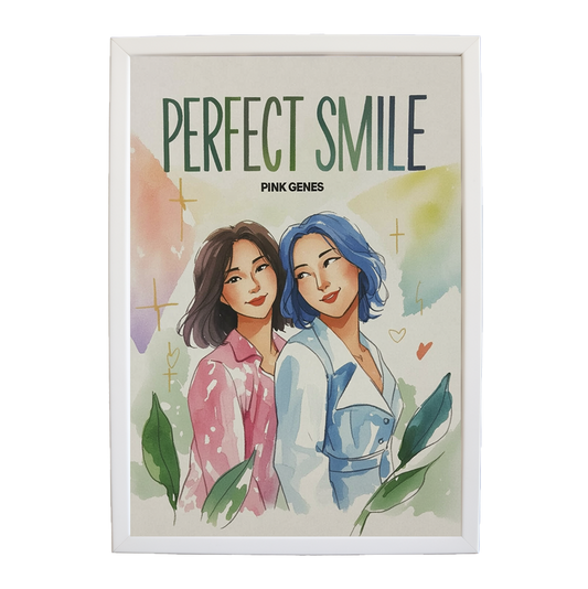 Pink Genes – Contemporary Music Wall Art – wall art print – Perfect Smile – k-pop, dance-pop and electronic female duo – Music Stag