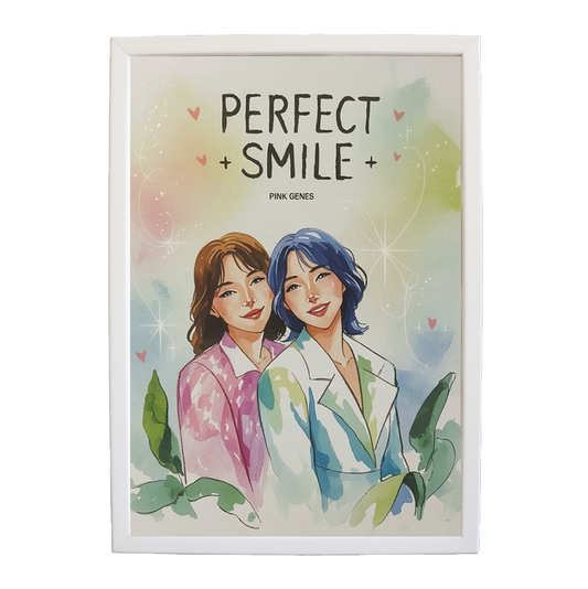 Pink Genes – Music Photography Poster – wall art print – Perfect Smile – k-pop, dance-pop and electronic female duo – Music Stag