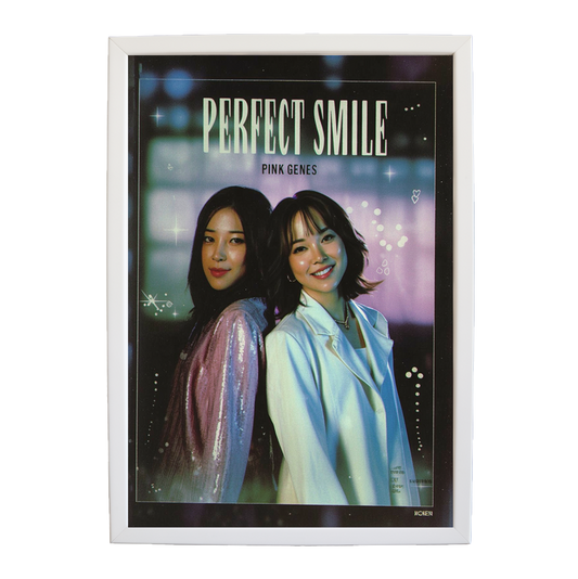 Pink Genes – Song Wall Art Print – wall art print – Perfect Smile – k-pop, dance-pop and electronic female duo – Music Stag