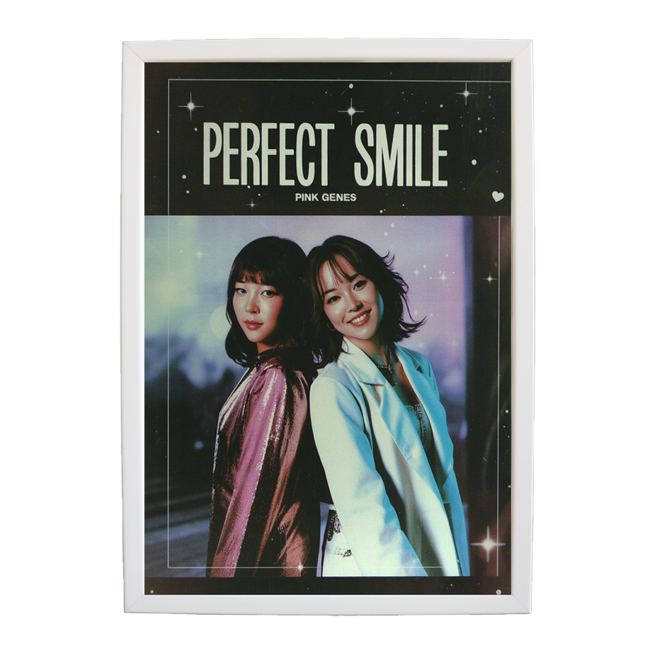 Pink Genes – Music Wall Art Print – wall art print – Perfect Smile – k-pop, dance-pop and electronic female duo – Music Stag