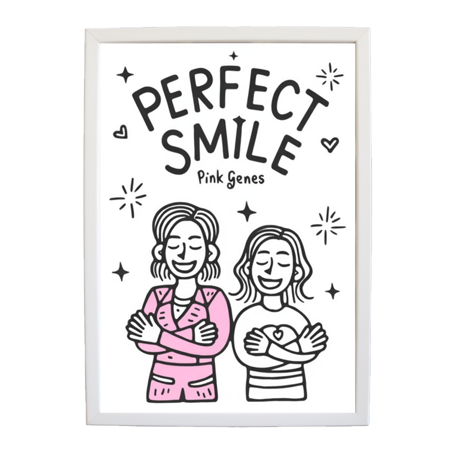 Pink Genes – Wall Art Print – wall art print – Perfect Smile – k-pop, dance-pop and electronic female duo – Music Stag