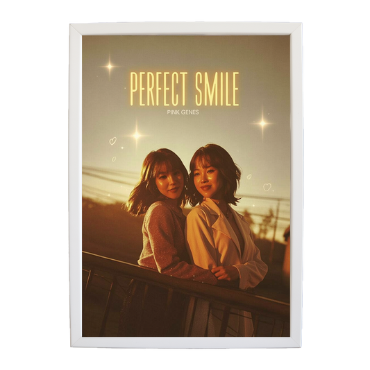 Pink Genes – Inspirational Music Quote Art – wall art print – Perfect Smile – k-pop, dance-pop and electronic female duo – Music Stag