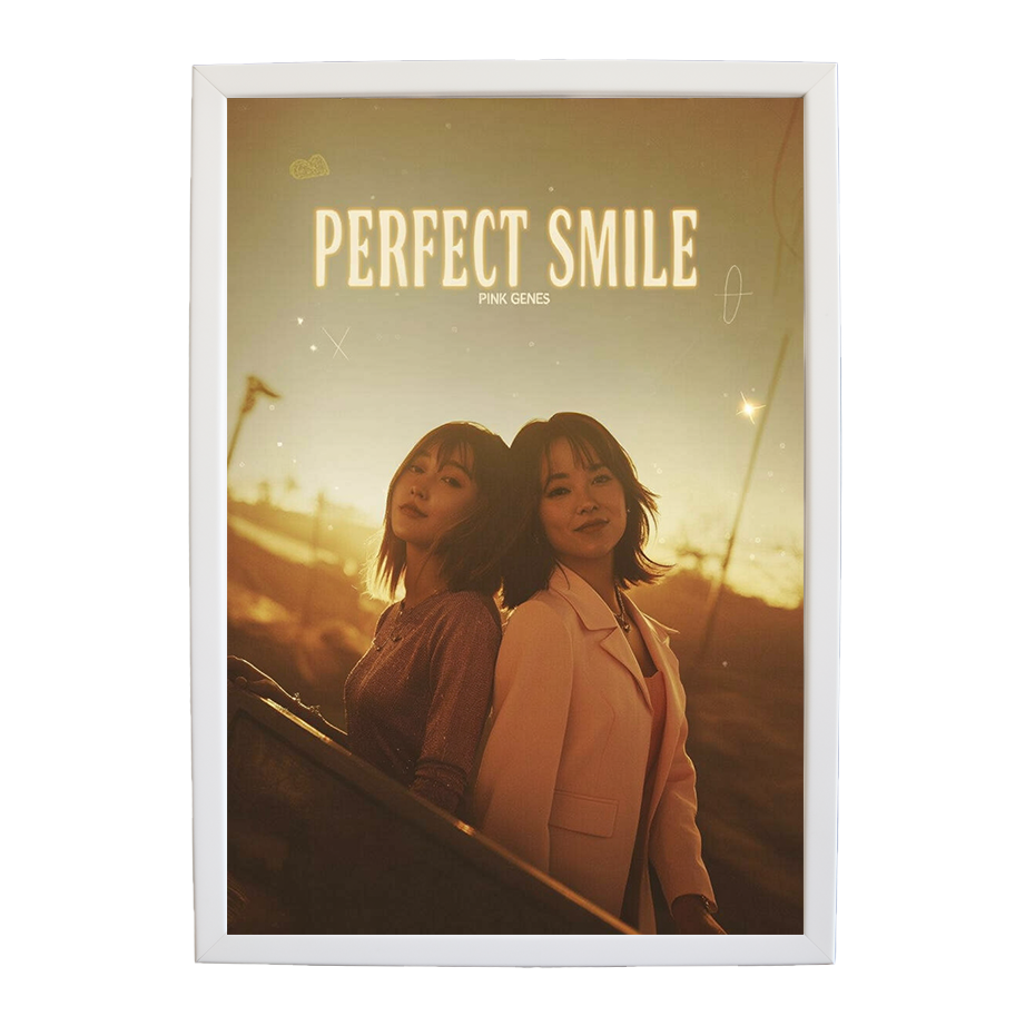 Pink Genes – Song Art Print – wall art print – Perfect Smile – k-pop, dance-pop and electronic female duo – Music Stag