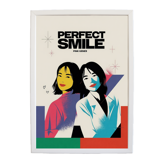 Pink Genes – Lyric Wall Art Print – wall art print – Perfect Smile – k-pop, dance-pop and electronic female duo – Music Stag
