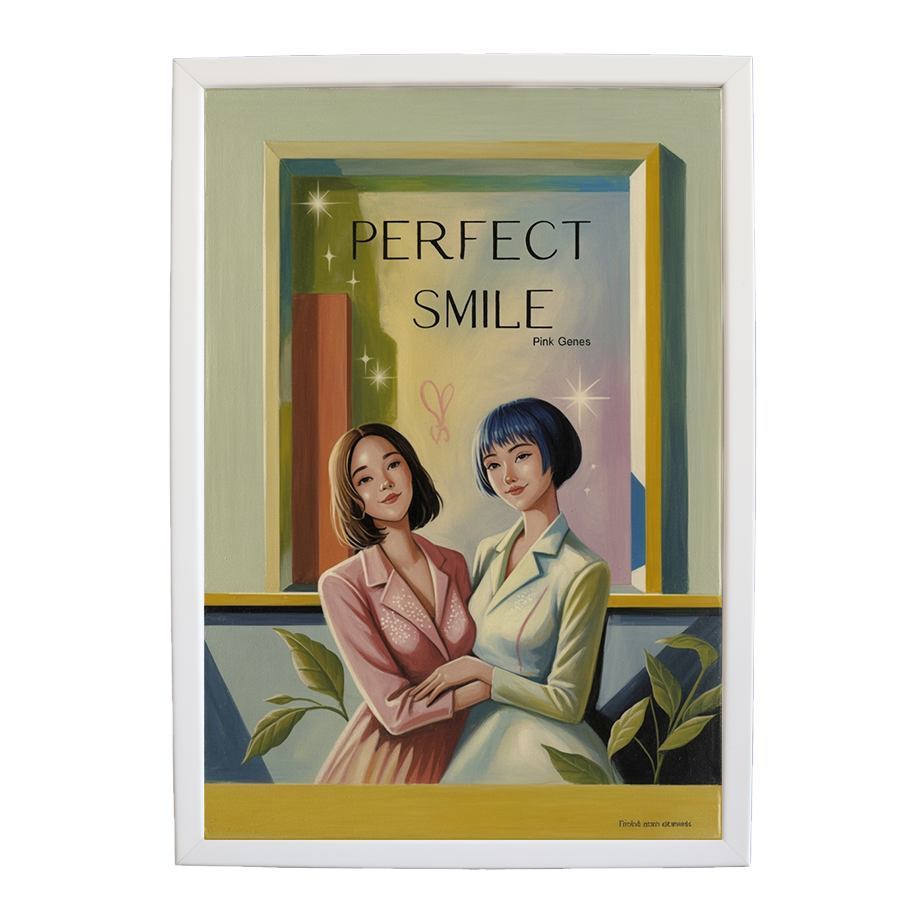 Pink Genes – Song Wall Art Print – wall art print – Perfect Smile – k-pop, dance-pop and electronic female duo – Music Stag