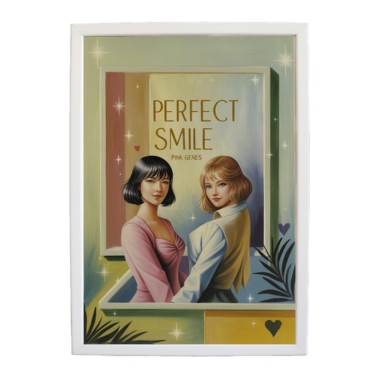 Pink Genes – Home Music Decor Print – wall art print – Perfect Smile – k-pop, dance-pop and electronic female duo – Music Stag