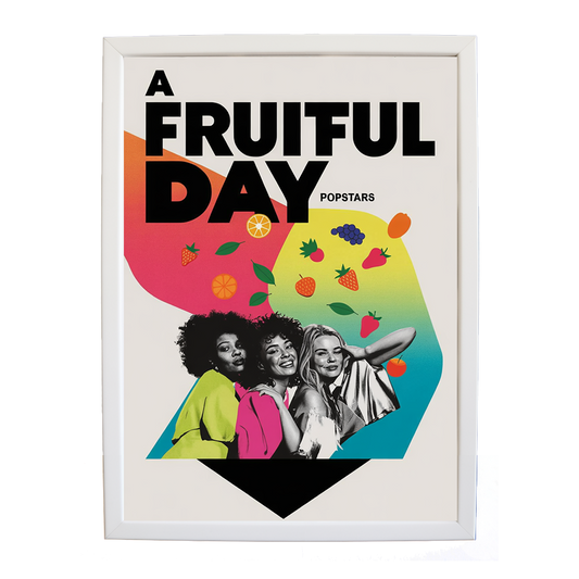 Popstars – Musician Wall Art – wall art print – A Fruitful Day – punchy electronic pop, four piece girl band – Music Stag