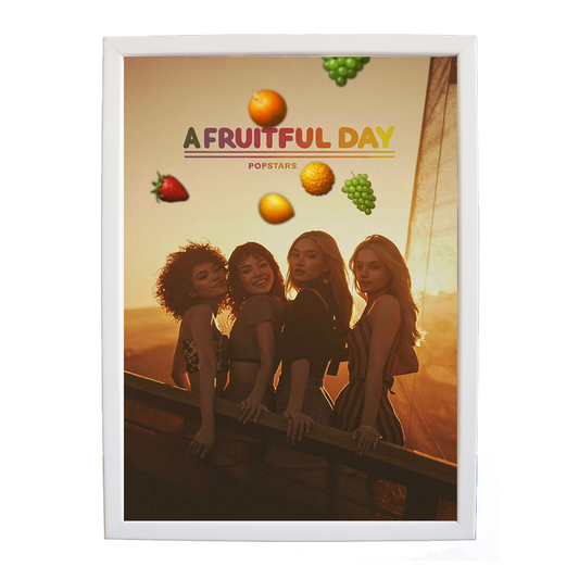 Popstars – Inspirational Music Quote Art – wall art print – A Fruitful Day – punchy electronic pop, four piece girl band – Music Stag