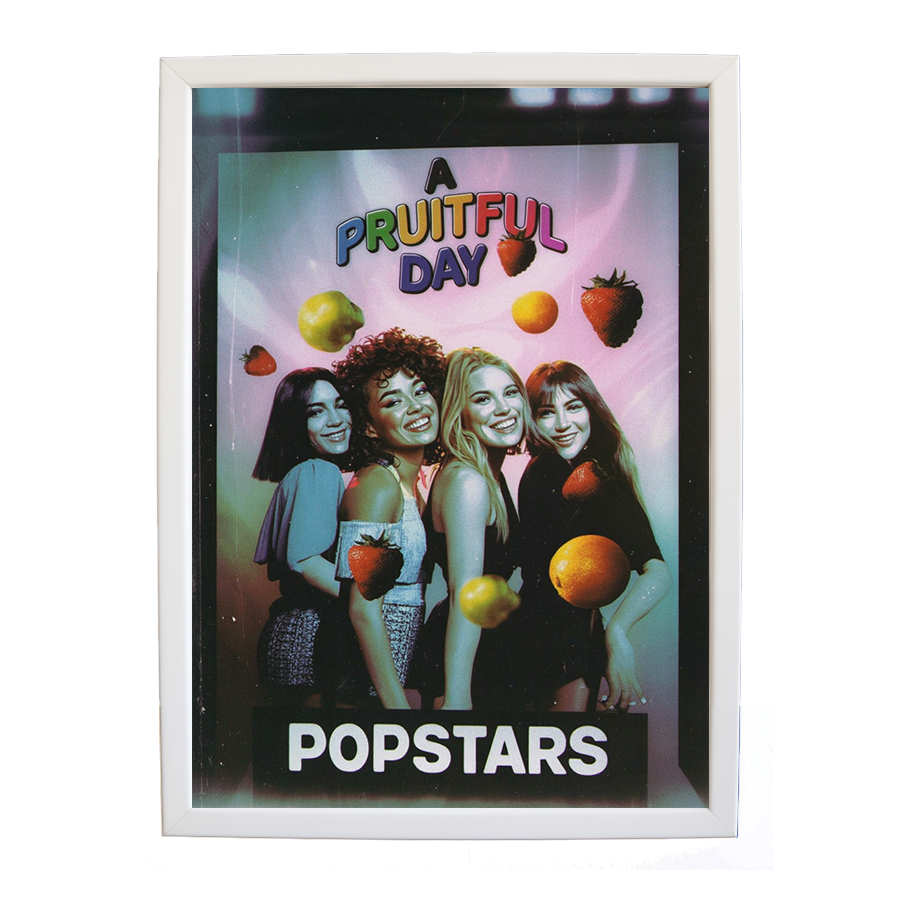 Popstars – Music Room Wall Art – wall art print – A Fruitful Day – punchy electronic pop, four piece girl band – Music Stag
