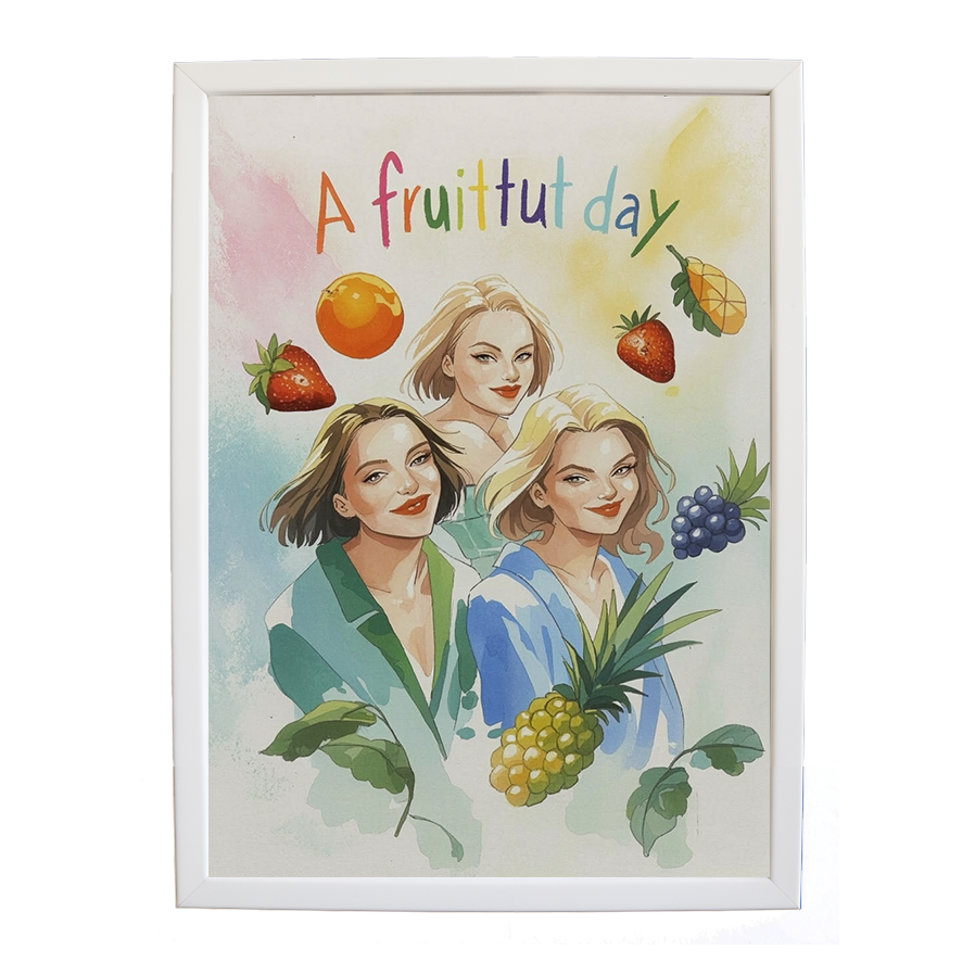 Popstars – Studio Wall Art Print – wall art print – A Fruitful Day – punchy electronic pop, four piece girl band – Music Stag