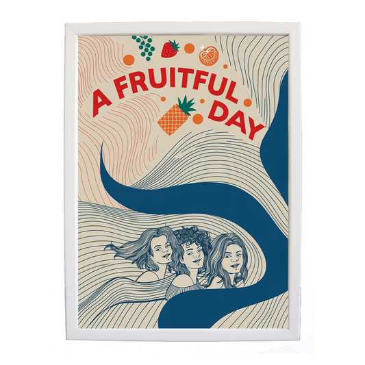 Popstars – Contemporary Music Wall Art – wall art print – A Fruitful Day – punchy electronic pop, four piece girl band – Music Stag