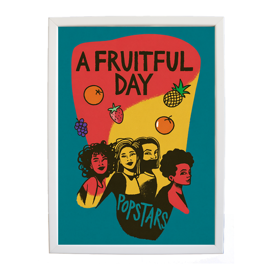 Popstars – Wall Art Print – wall art print – A Fruitful Day – punchy electronic pop, four piece girl band – Music Stag
